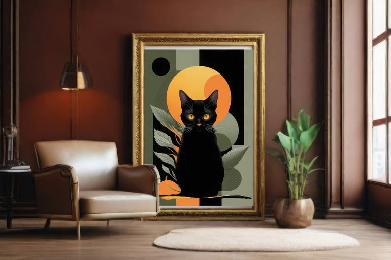 Original Abstract Cats Digital by Mathias Kant-Cordeiro