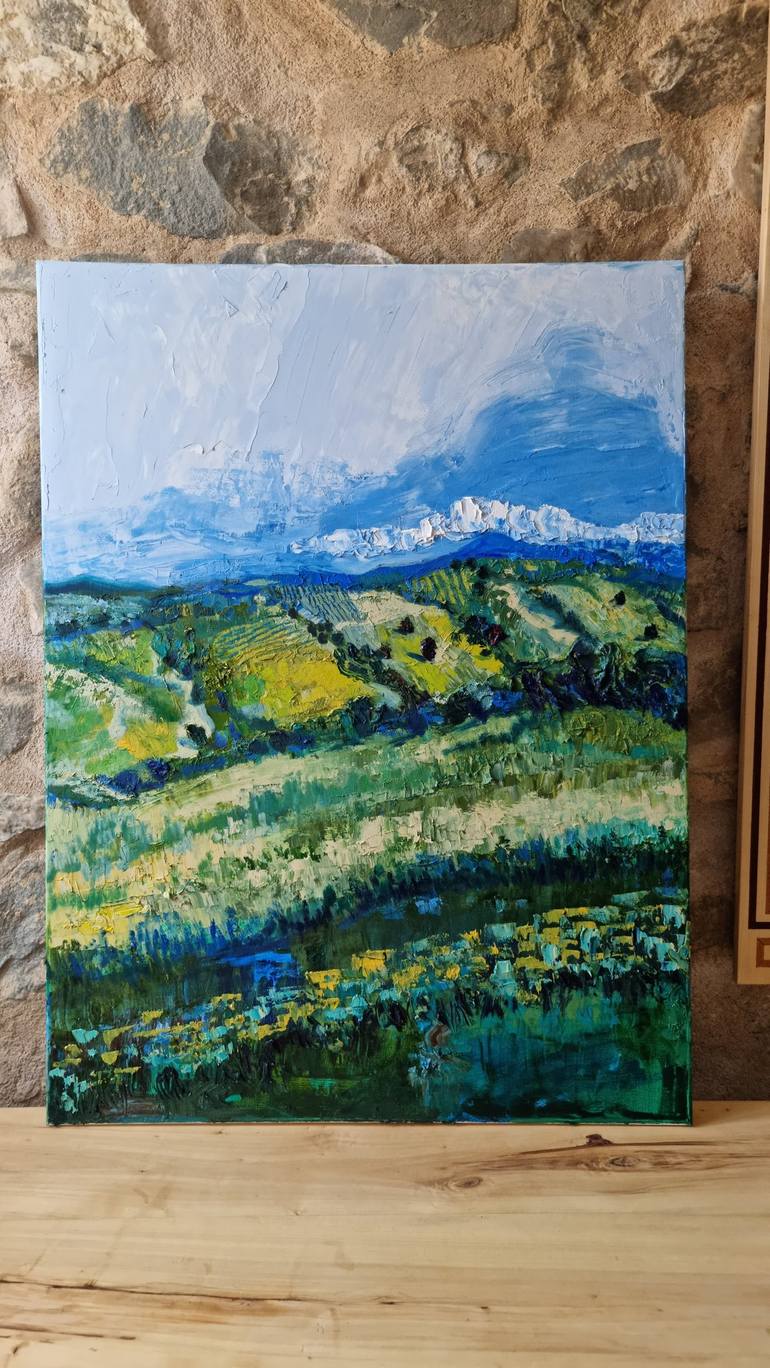 Original Contemporary Landscape Painting by Mary Ternovsky