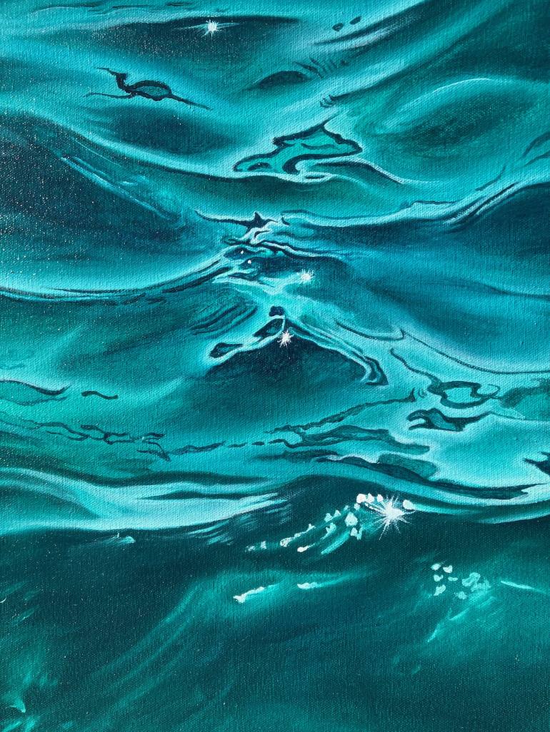 Original Photorealism Seascape Painting by David Riina