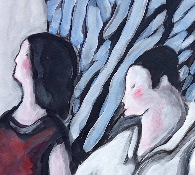 Original Expressionism Family Painting by Xan López Domínguez