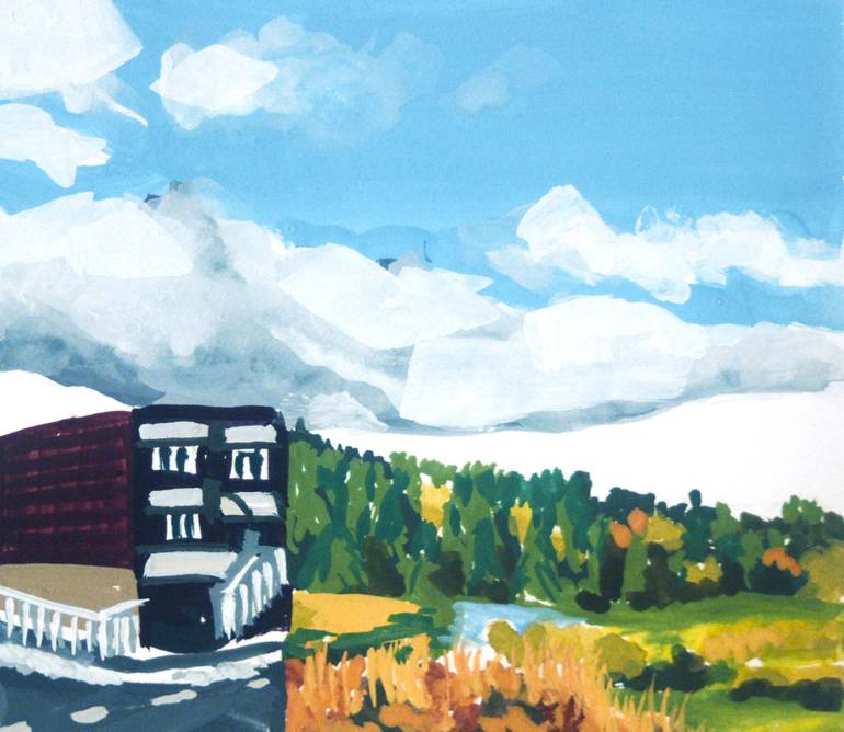Original Contemporary Landscape Painting by Megan Farrell