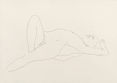 Original Art Deco Nude Drawings by Olena Topolian