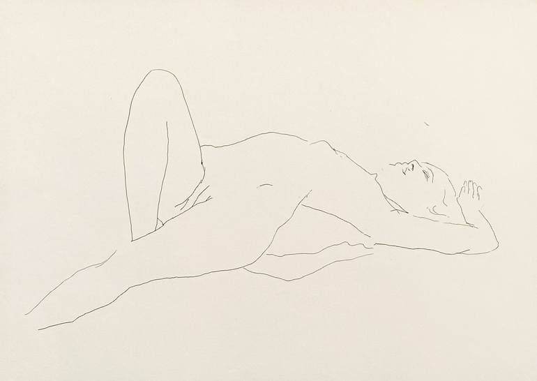 Original Modernism Nude Drawing by Olena Topolian