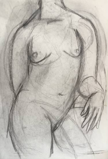 Original Impressionism Body Drawings by Olena Topolian