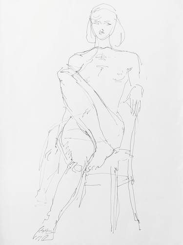 Original Nude Drawings by Olena Topolian