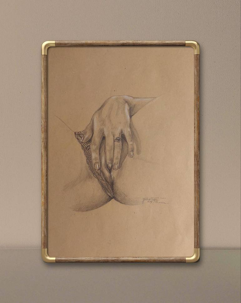 Original Nude Drawing by Juliette du Marais