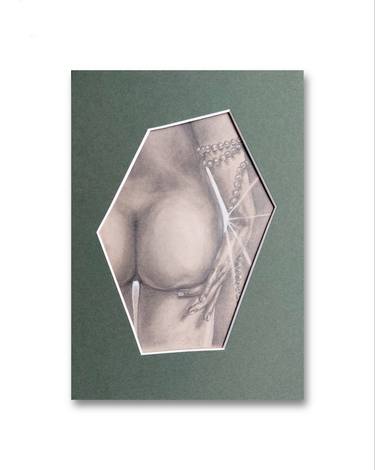 Original Symbolism Nude Drawings by Juliette du Marais