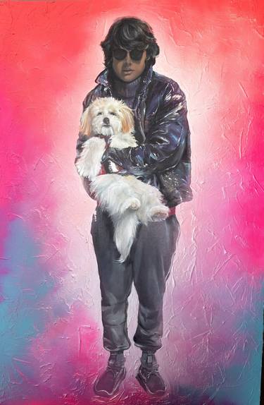 Print of Dogs Paintings by Yuliya Petrova