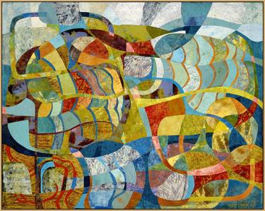 Original Abstract Collage by Karin Gibson