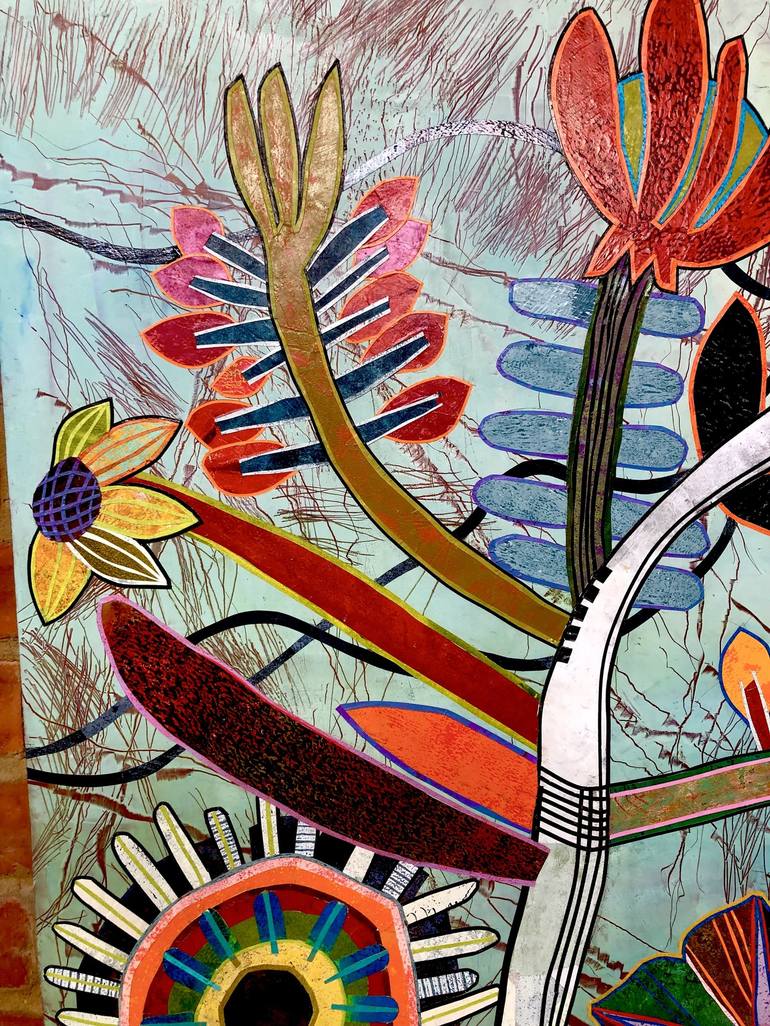 Original Botanic Collage by Karin Gibson