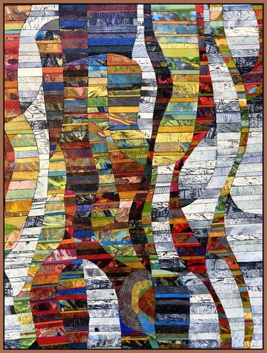 Original Abstract Collage by Karin Gibson