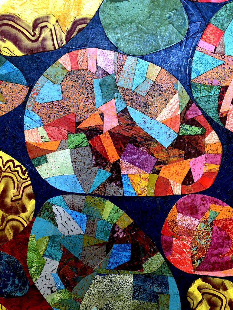 Original Abstract Collage by Karin Gibson