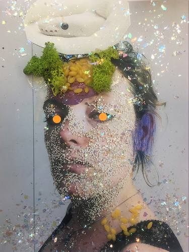 Original Conceptual Portrait Collage by Marguerite de Geus