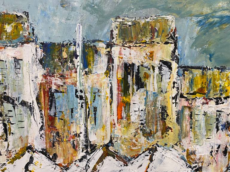 Original Contemporary Cities Painting by Steven Ward