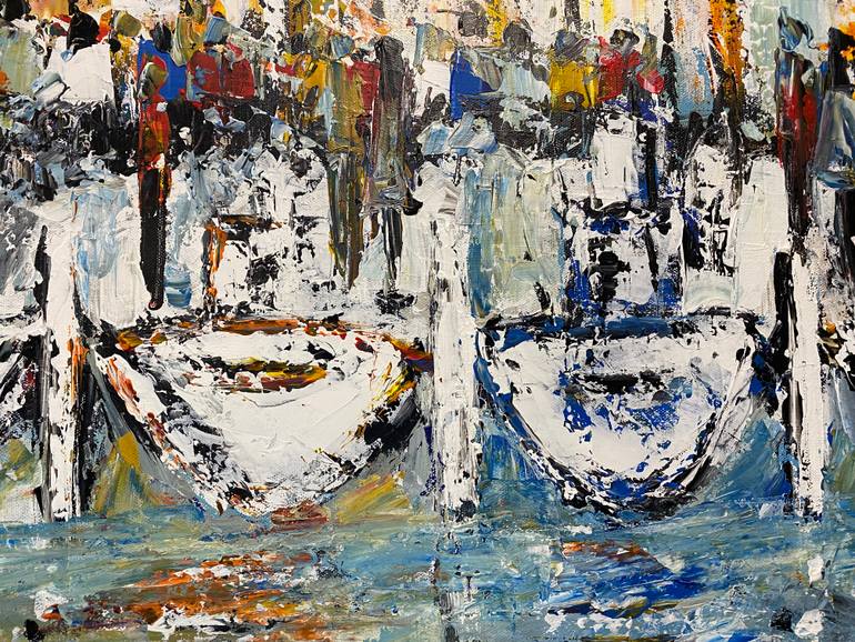 Original Contemporary Cities Painting by Steven Ward