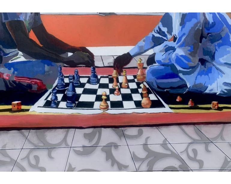 Original Contemporary People Painting by Amusan Joshua