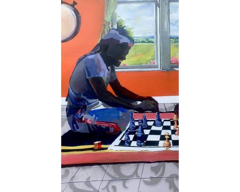 Original Contemporary People Painting by Amusan Joshua