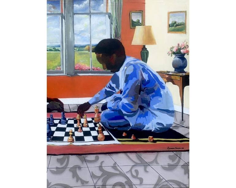 Original Contemporary People Painting by Amusan Joshua