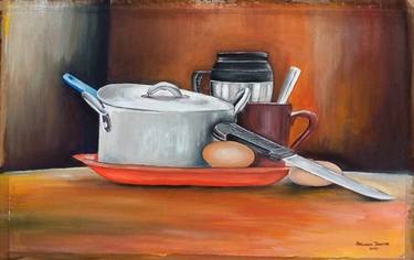 Original Symbolism Still Life Painting by Amusan Joshua