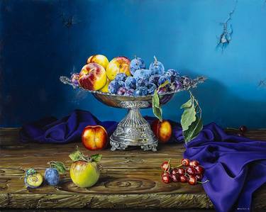 Original Photorealism Still Life Paintings by cristina campagna