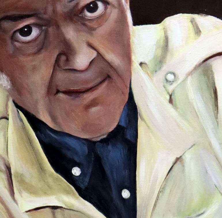 Original Realism People Painting by Ana Rosa Diaz Naranjo