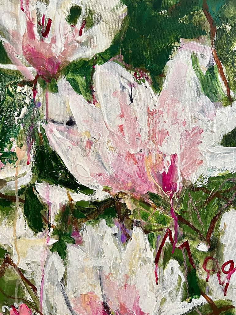 Original Abstract Expressionism Botanic Painting by Sandy Welch