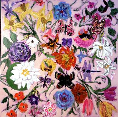 Original Expressionism Floral Paintings by Sandy Welch