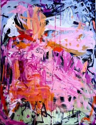 Original Abstract Expressionism Abstract Painting by Sandy Welch
