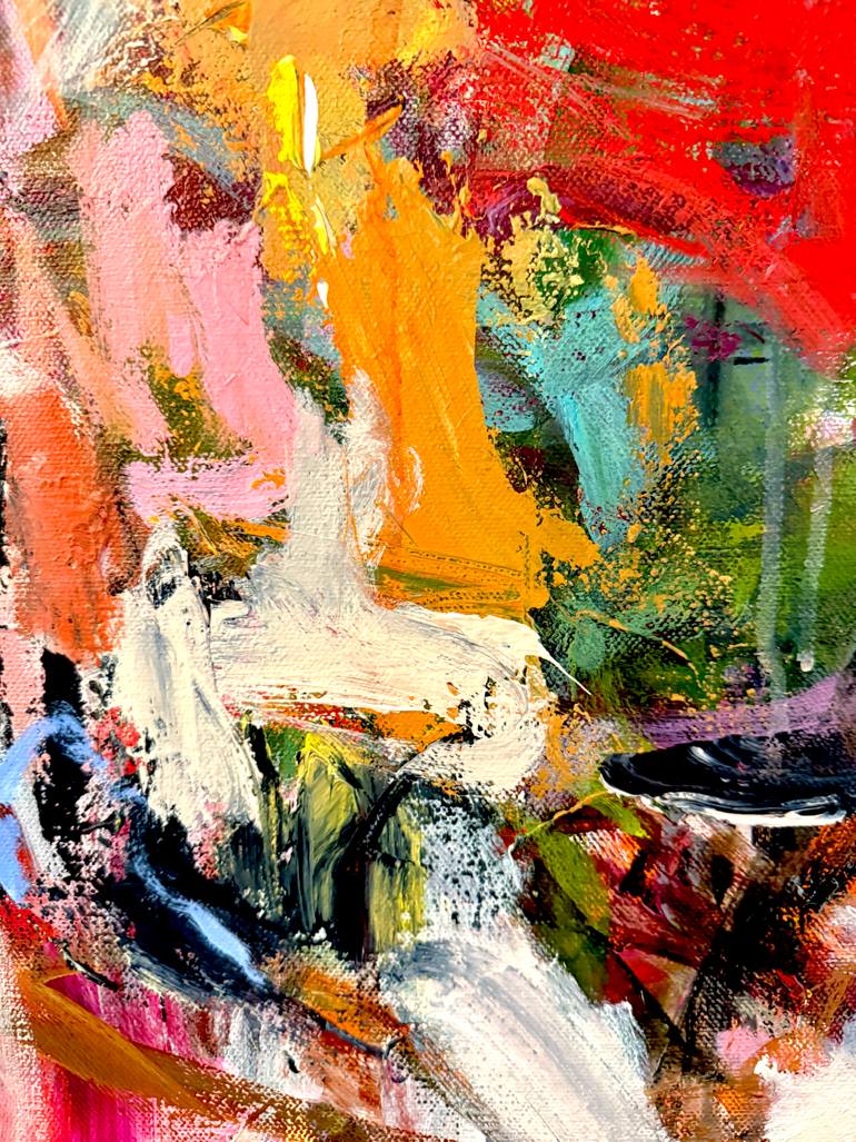 Original Abstract Expressionism Abstract Painting by Sandy Welch