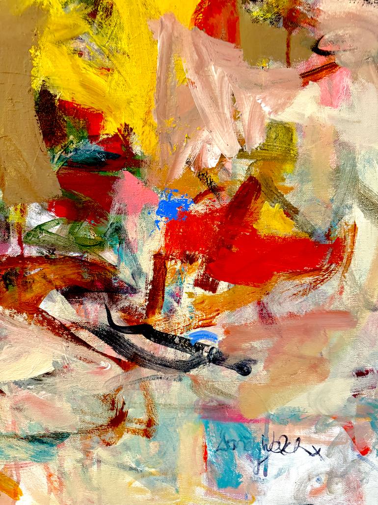 Original Abstract Expressionism Abstract Painting by Sandy Welch
