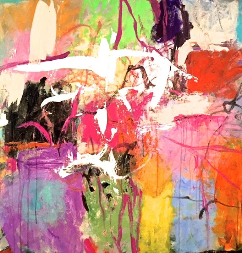 Stuck in the Middle! Painting by Sandy Welch | Saatchi Art