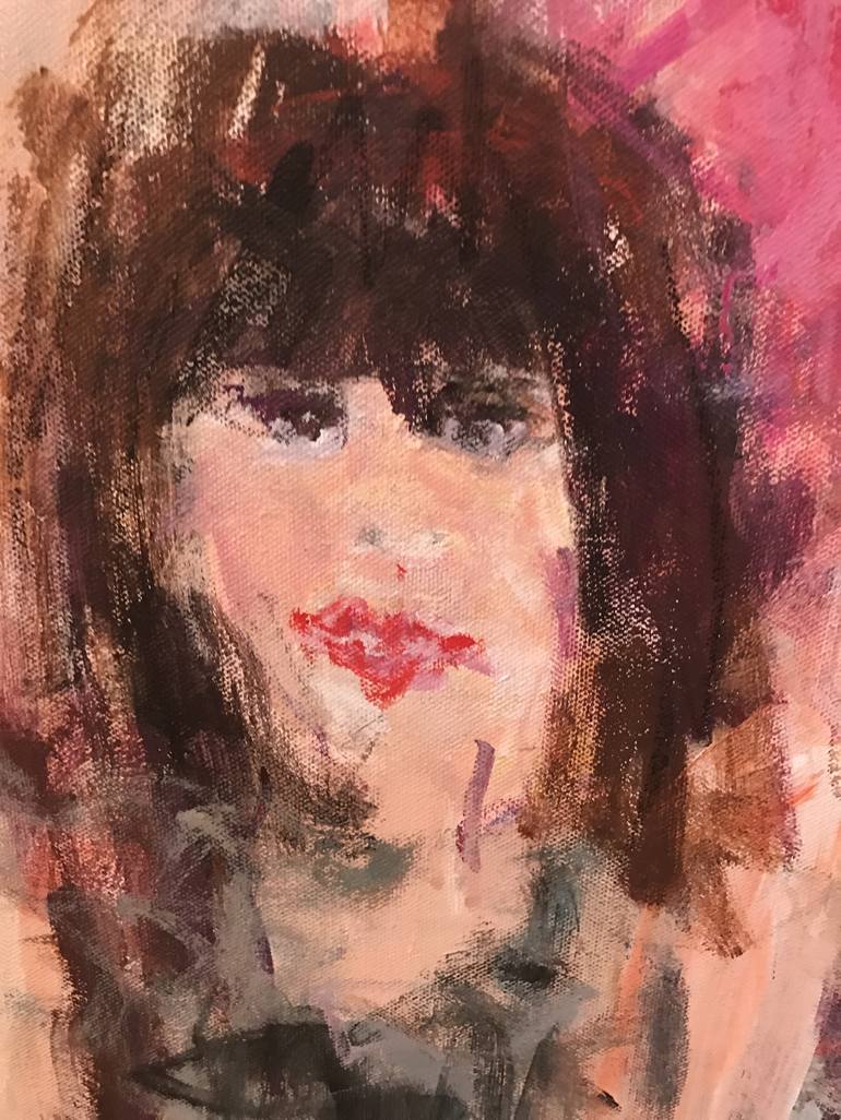 Original Expressionism People Painting by Sandy Welch