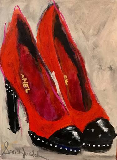 Print of Fine Art Fashion Paintings by Sandy Welch