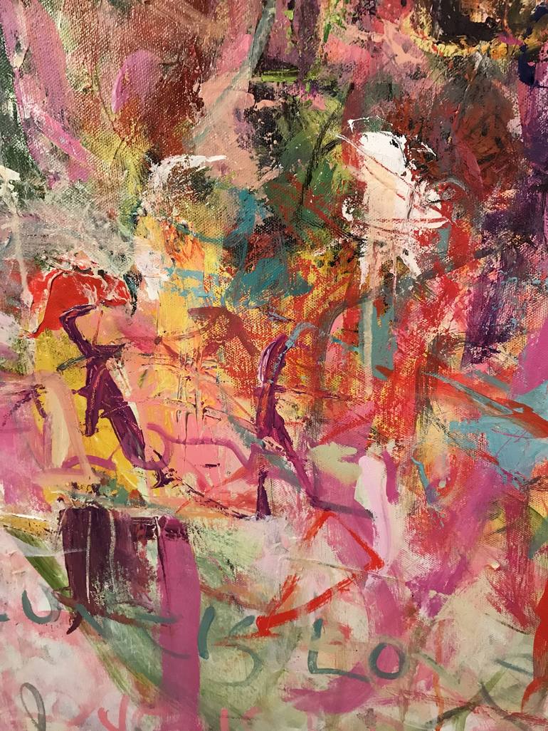 Original Modernism Abstract Painting by Sandy Welch