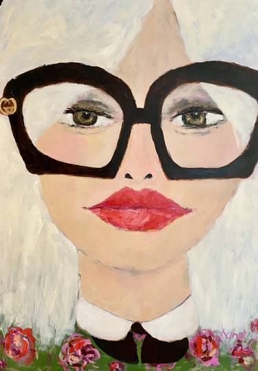 Original Figurative Fashion Paintings by Sandy Welch