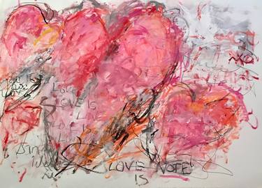 Print of Abstract Love Paintings by Sandy Welch