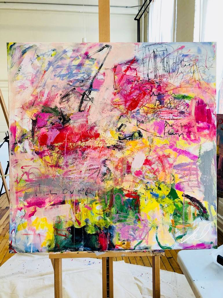 Original Abstract Expressionism Abstract Painting by Sandy Welch