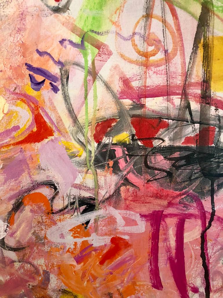 Original Abstract Expressionism Abstract Painting by Sandy Welch