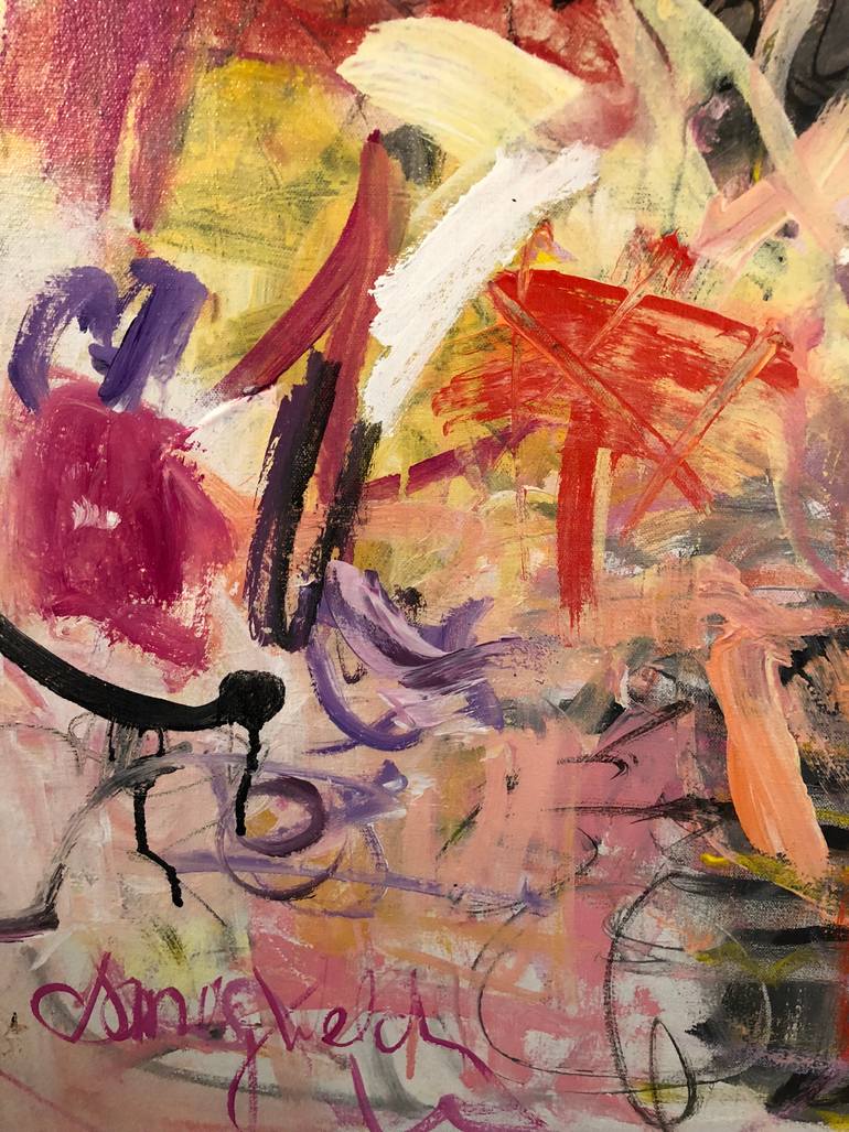 Original Abstract Expressionism Abstract Painting by Sandy Welch