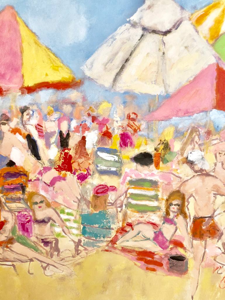 Original Abstract Expressionism Seascape Painting by Sandy Welch