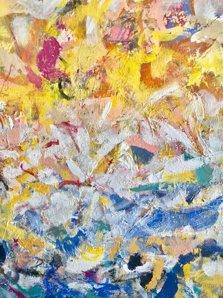 Original Abstract Expressionism Abstract Painting by Sandy Welch