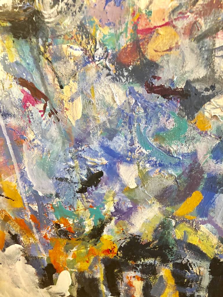 Original Abstract Expressionism Abstract Painting by Sandy Welch