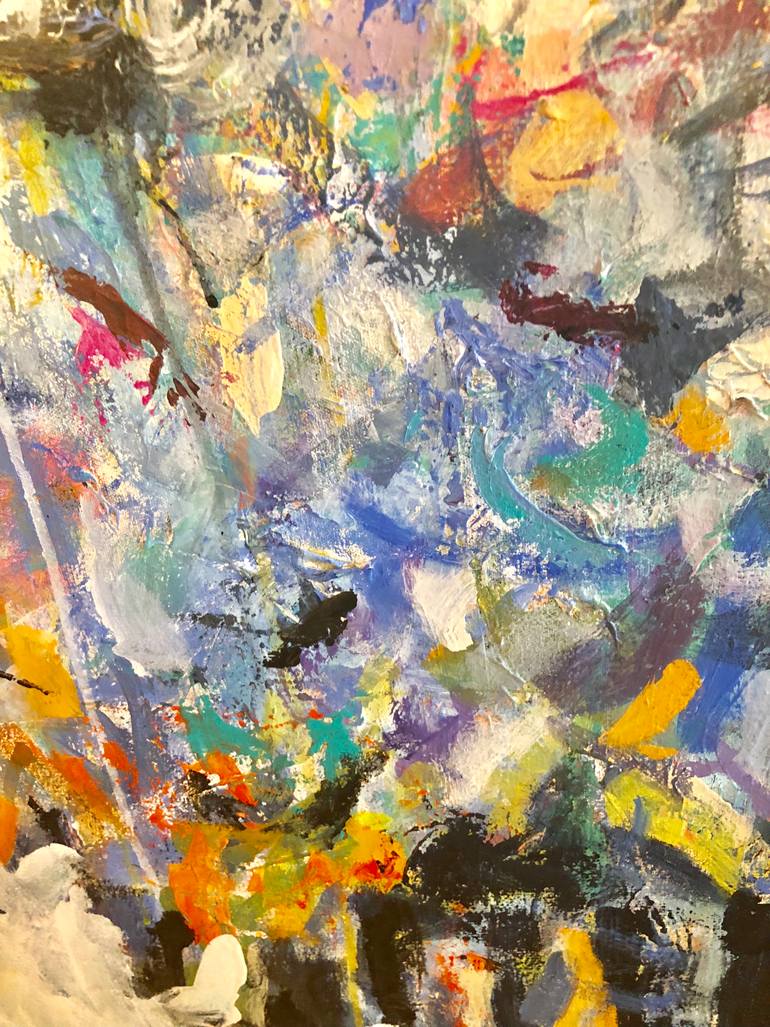 Original Abstract Expressionism Abstract Painting by Sandy Welch