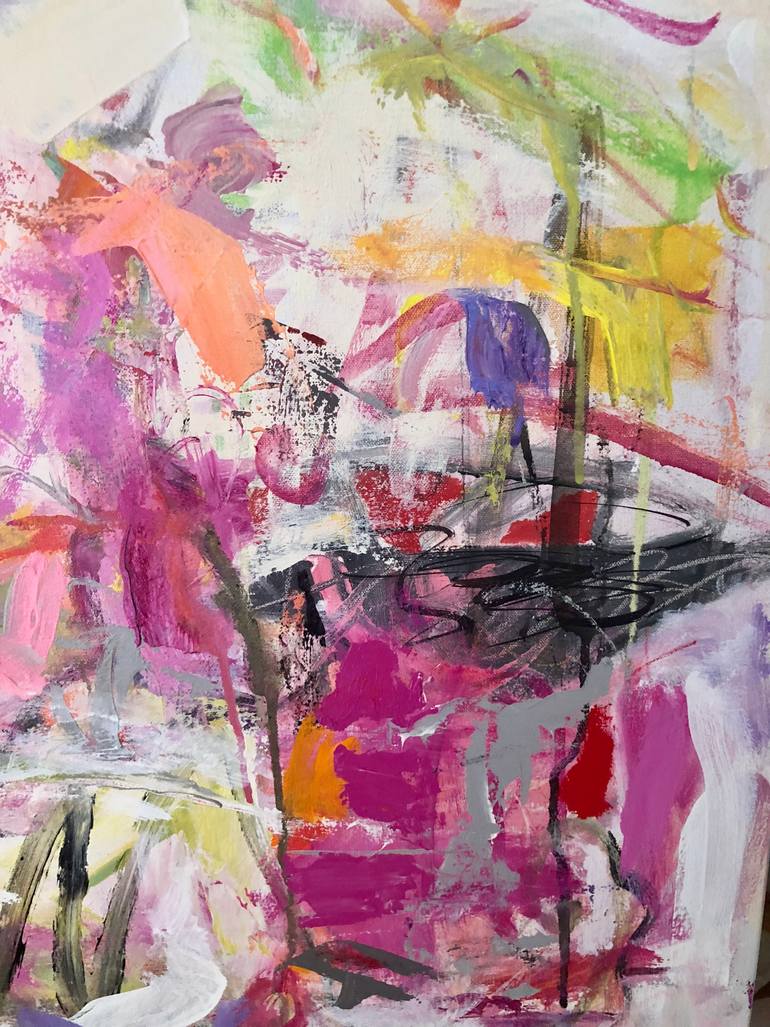 Original Abstract Expressionism Abstract Painting by Sandy Welch