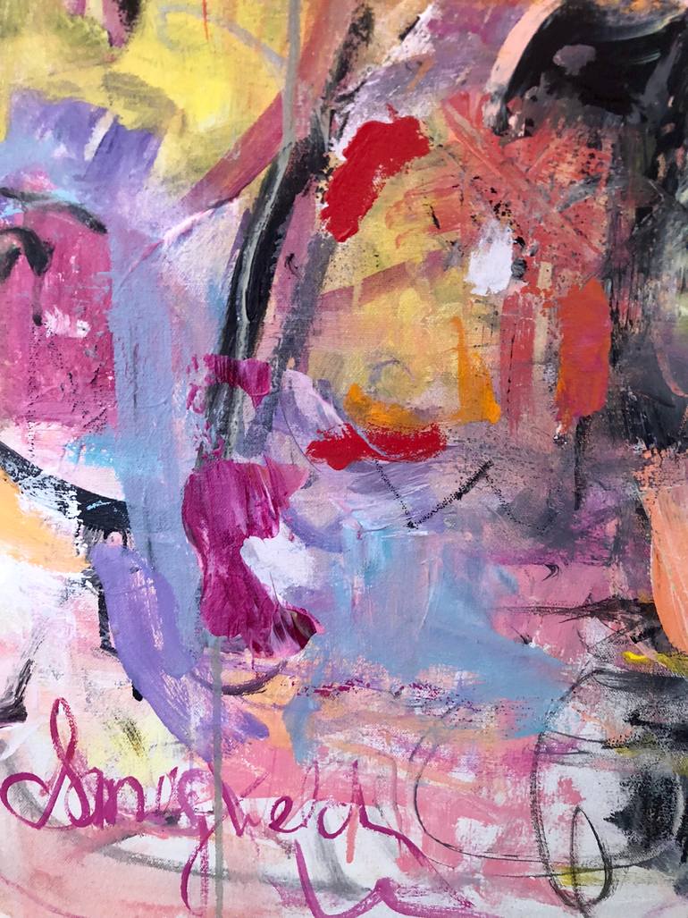 Original Abstract Expressionism Abstract Painting by Sandy Welch