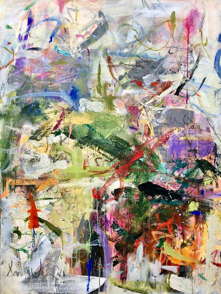Print of Abstract Expressionism Abstract Paintings by Sandy Welch