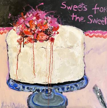 Print of Abstract Expressionism Food & Drink Paintings by Sandy Welch