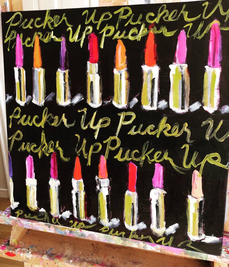 Original Abstract Expressionism Fashion Painting by Sandy Welch