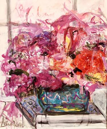 Print of Abstract Floral Paintings by Sandy Welch