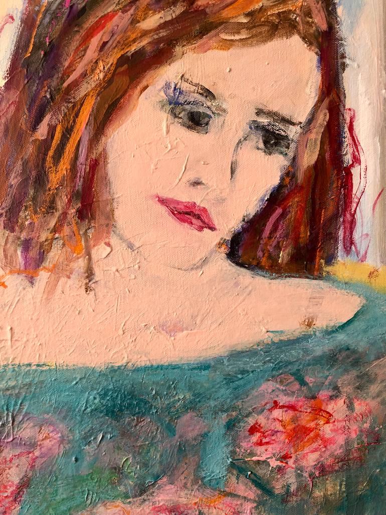 Original Abstract Expressionism Women Painting by Sandy Welch